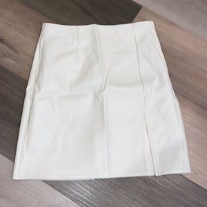 Faux leather Bodycon Mini Skirt